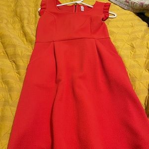 Orange dress with pockets medium